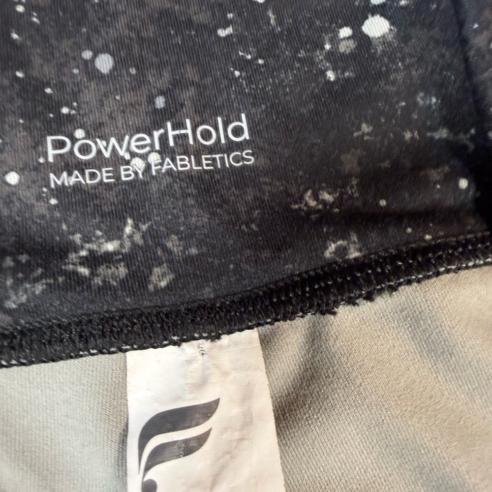 Fabletics Women's Black Star Pattern Leggings - image 2